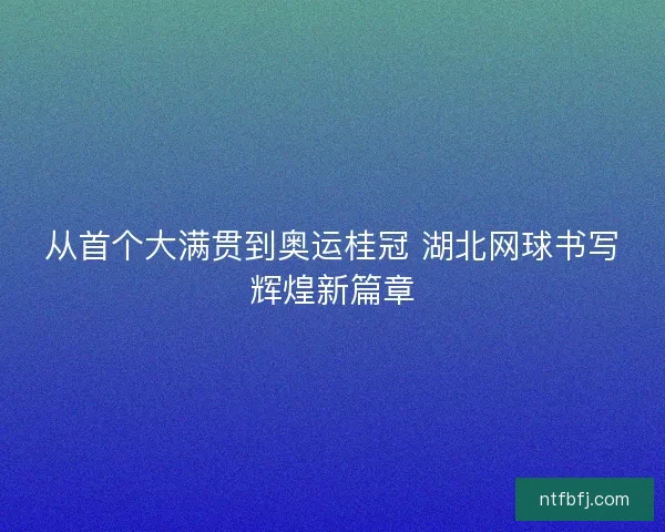 从首个大满贯到奥运桂冠 湖北网球书写辉煌新篇章 从首个大满贯到奥运桂冠 湖北网球书写辉煌新篇章